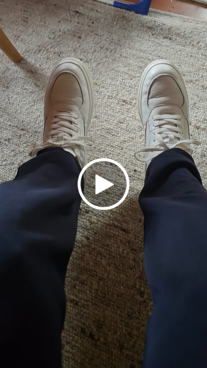 Customer video review of ELEVATESHOES WHITE CASUAL
