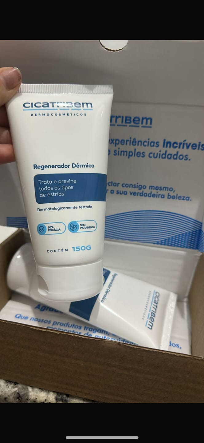 Customer photo review of Creme Antiestrias Regenerador Dérmico