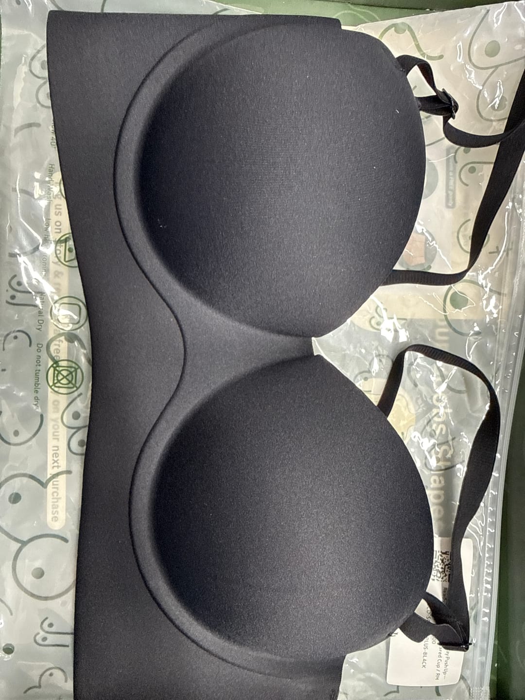 Customer photo review of Daily Softie Plus Multi-Way Push Up Bra In Black - Size 34CD-40CD