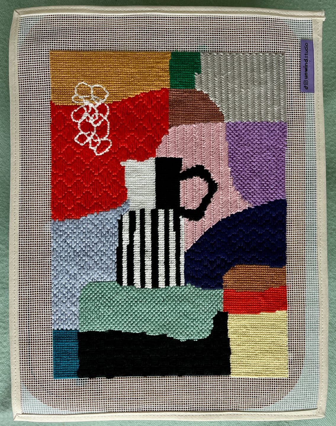 Customer photo review of Good Morning Needlepoint Kit