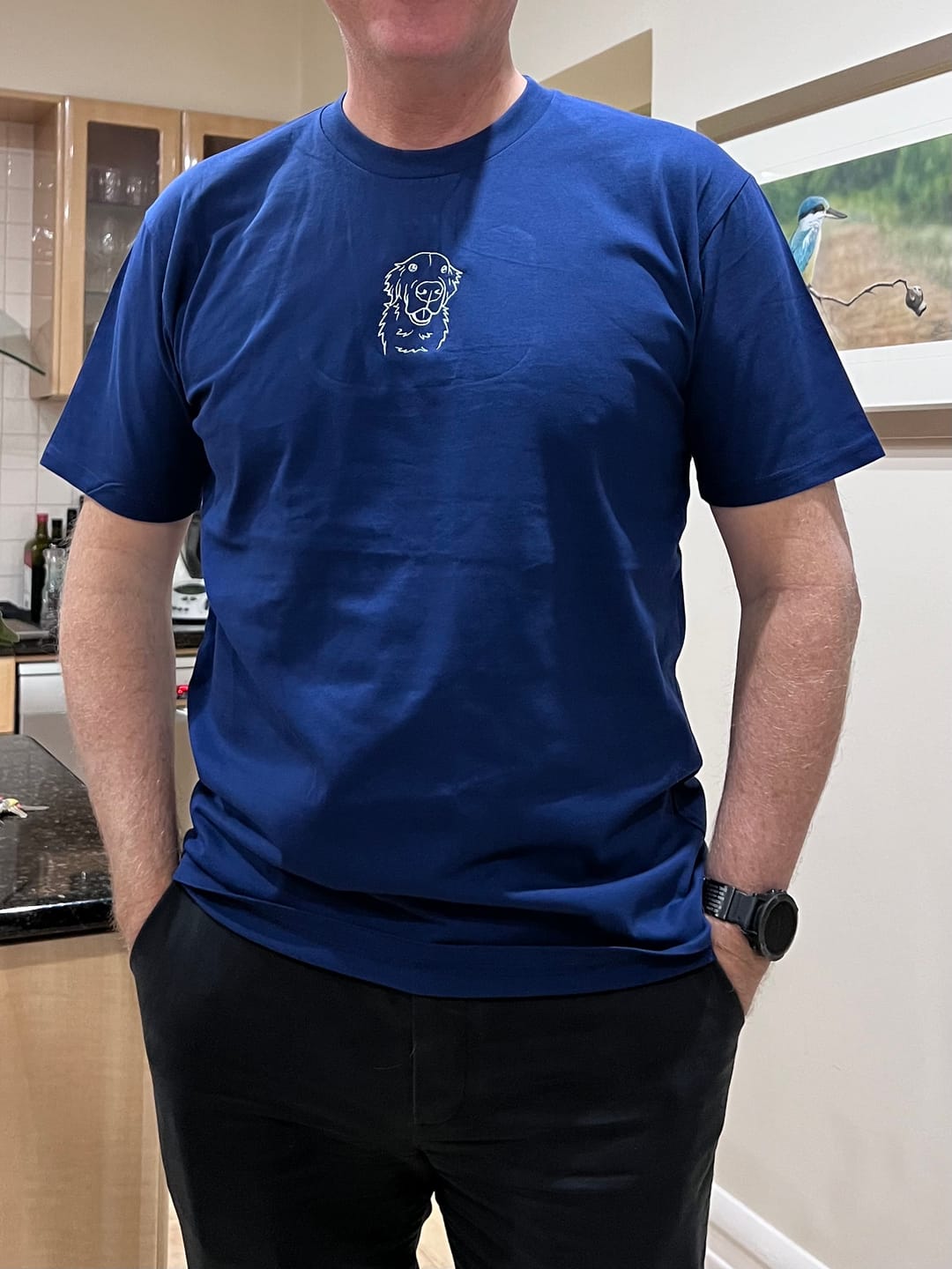 Customer photo review of CUSTOM Men's Pet T-Shirt