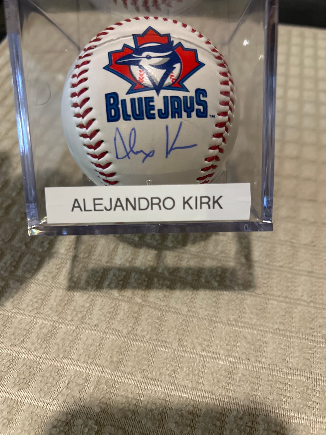 Customer photo review of Alejandro Kirk Autograph Signing