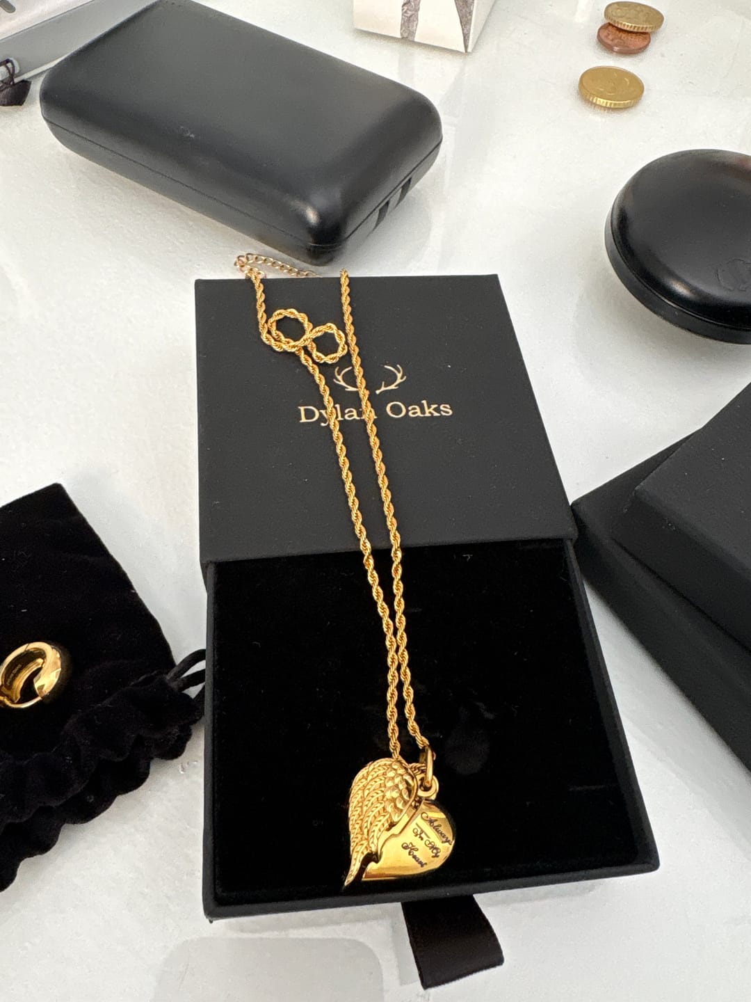 Customer photo review of Rope Necklace In Gold