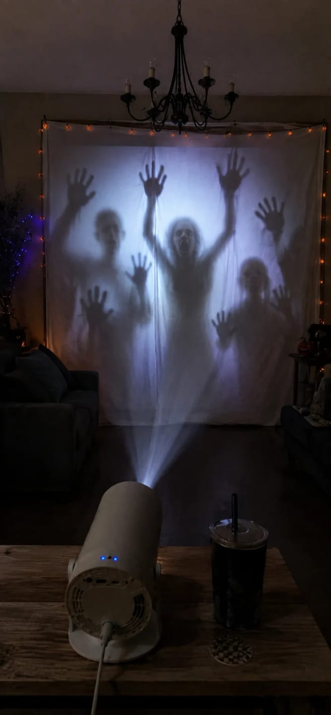 Customer photo review of Litlamp™ Scary Halloween Projector