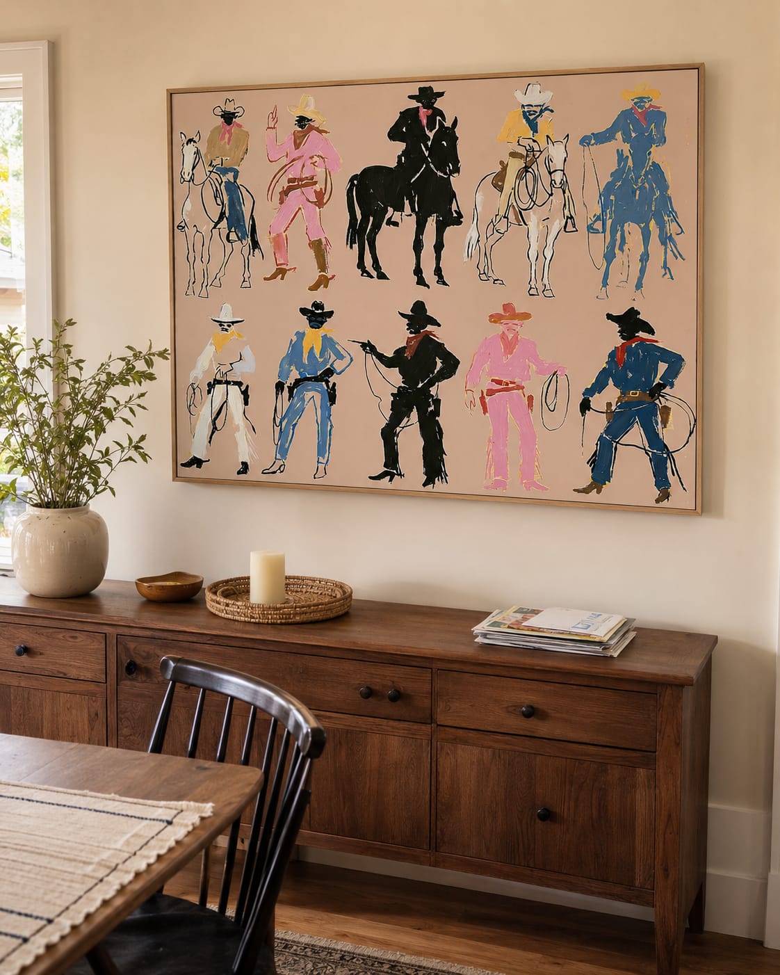 Customer photo review of Rodeo Lineup-Cowboy Figure Painting