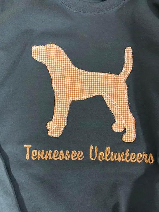 Customer photo review of Custom Tennessee Volunteers Women’s Team Spirit Sweatshirt – Applique Embroidered Side Bow Pullover