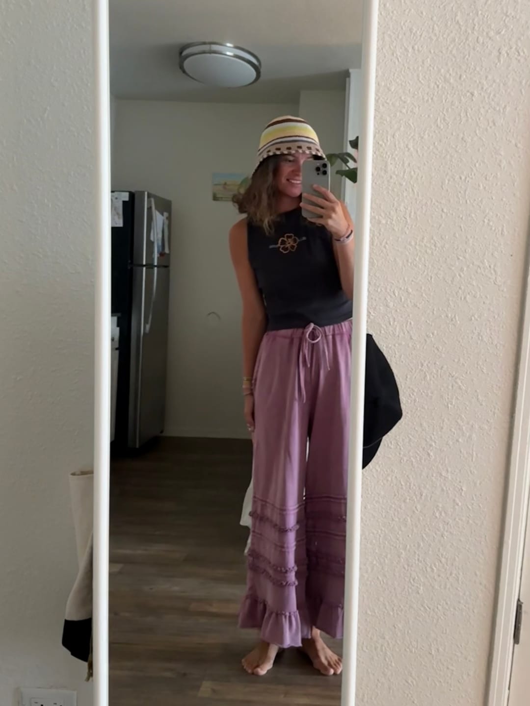 Customer photo review of Maggie Washed Terry Pants