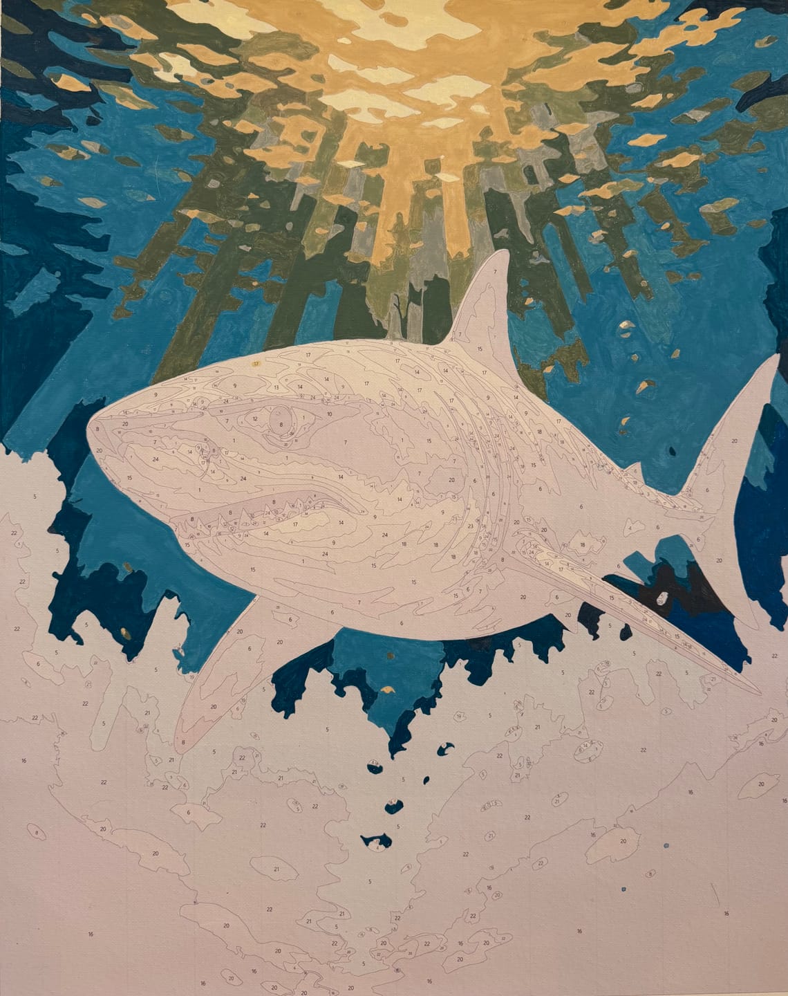 Customer photo review of Ocean Apex | Paint by Number