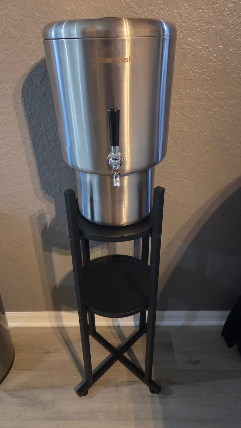Customer photo review of GlacierFresh 2.25 Gallon Gravity Water Filter System | Countertop Purifier for Home & Kitchen | Reduce Heavy Metals, PFAS, PFOS