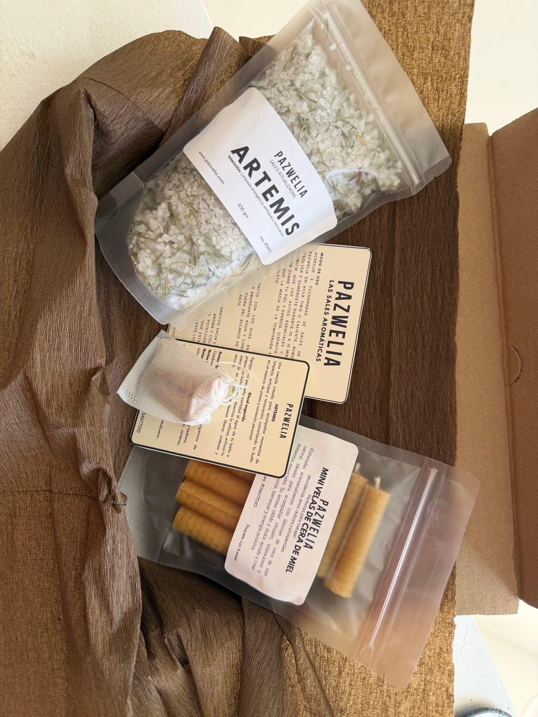 Customer photo review of Sales Aromáticas Artesanales 440g — Rituales de Baño con Minerales, Hierbas y Aceites Esenciales Puros 🌿