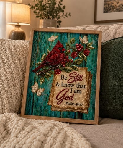 Customer photo review of Personalized 3D Pearl Art DIY Kit - For Home - Holiday Canvas