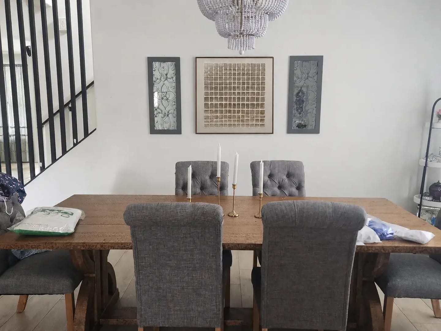 Customer photo review of Muted Weave Wabi Sabi Painting