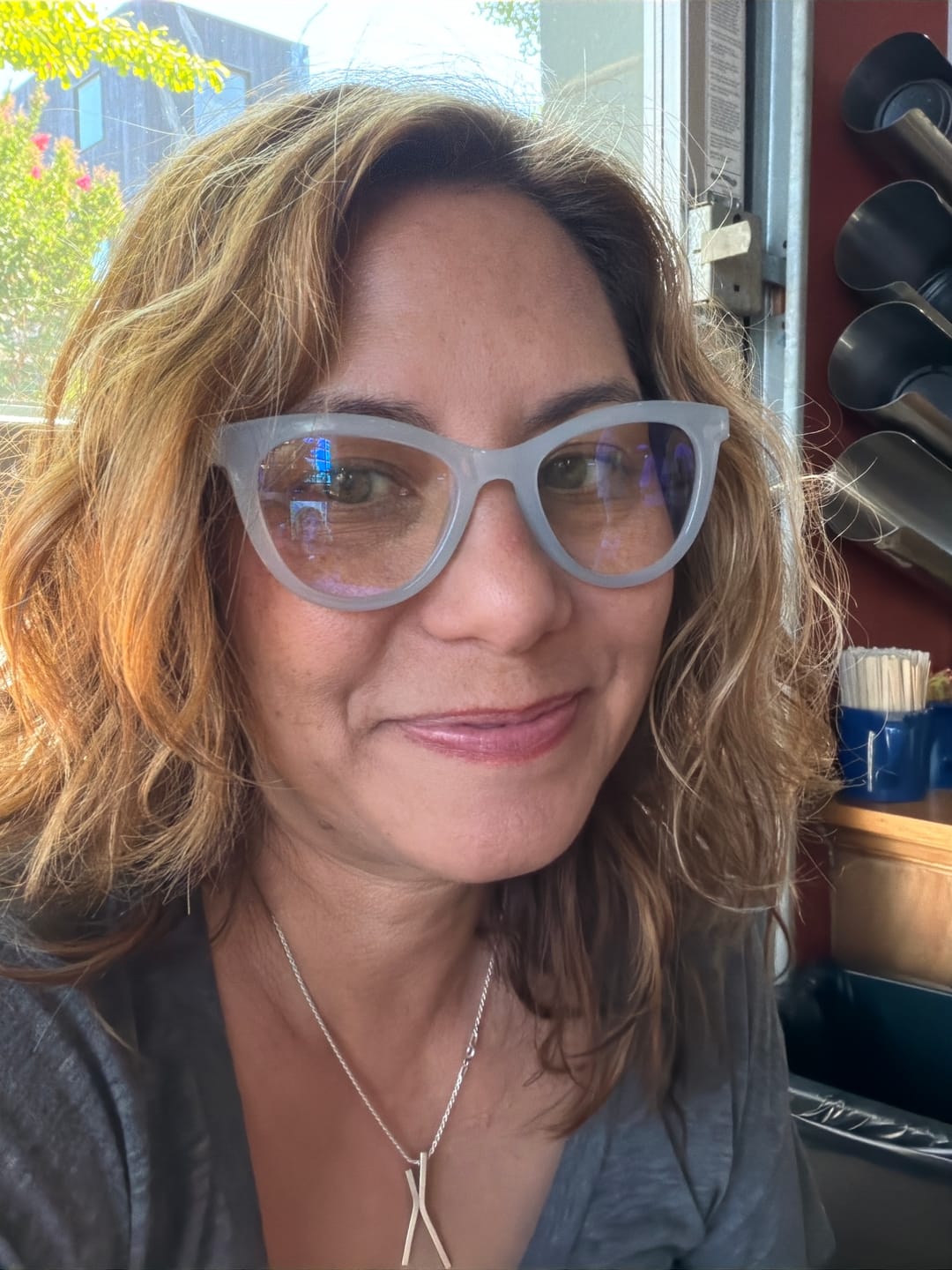 Customer photo review of SUNNY BLUE LIGHT READERS