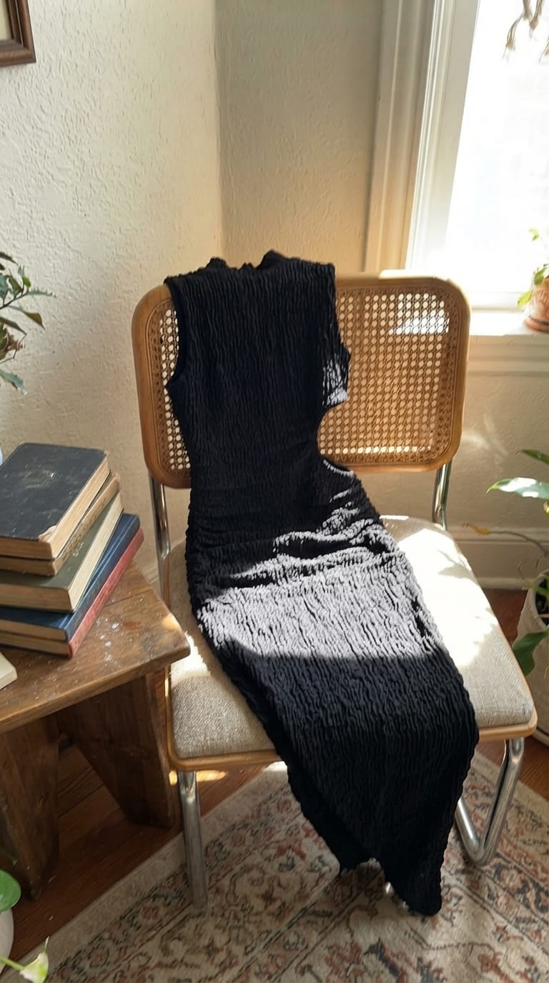 Customer photo review of Artemis Midi Dress - Black