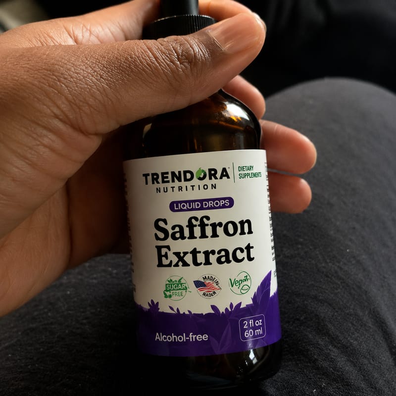 Customer photo review of Trendora Nutrition Saffron Extract Liquid Drops
