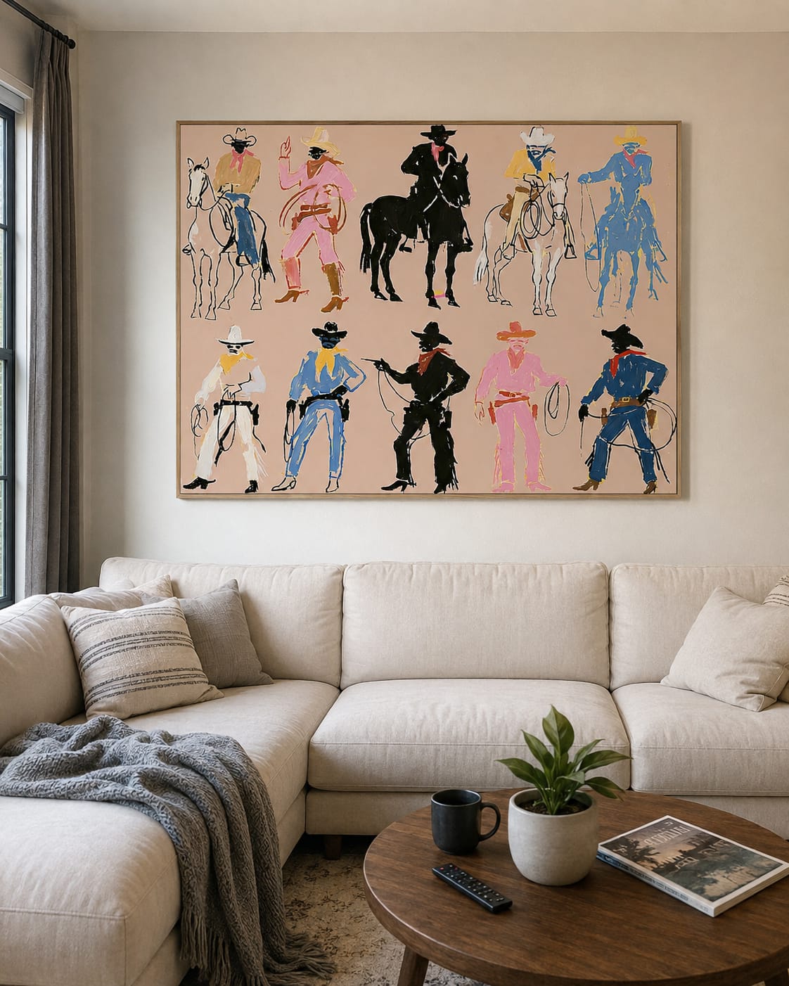 Customer photo review of Rodeo Lineup-Cowboy Figure Painting