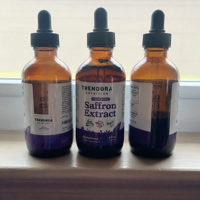 Customer photo review of Trendora Nutrition Saffron Extract Liquid Drops