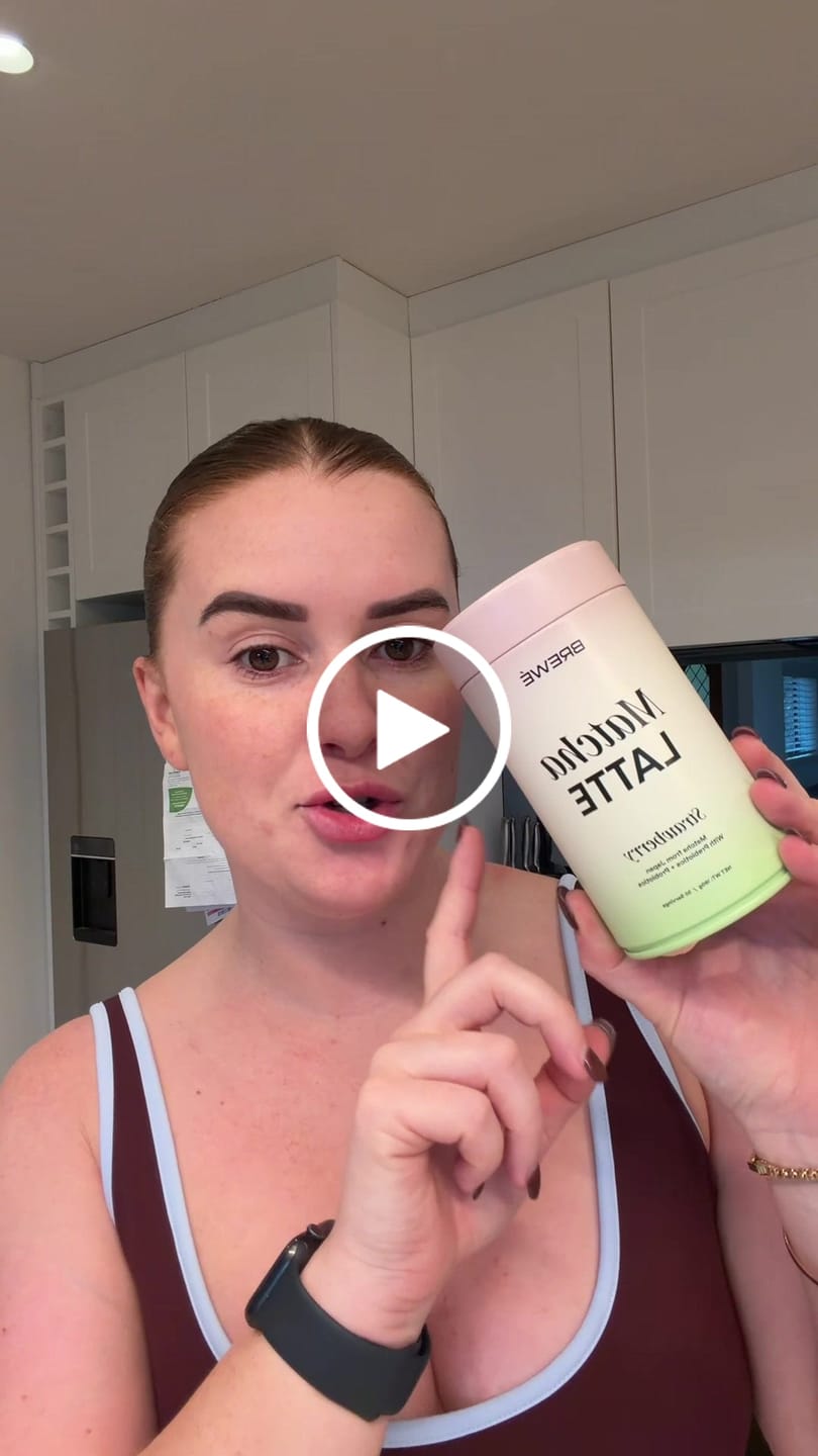 Customer video review of Strawberry Matcha+ Latte Powder