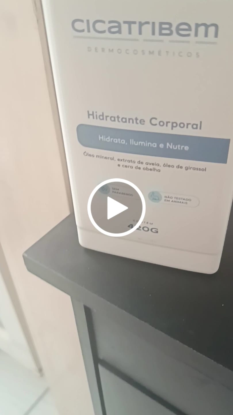 Customer video review of Hidratante Corporal 420g