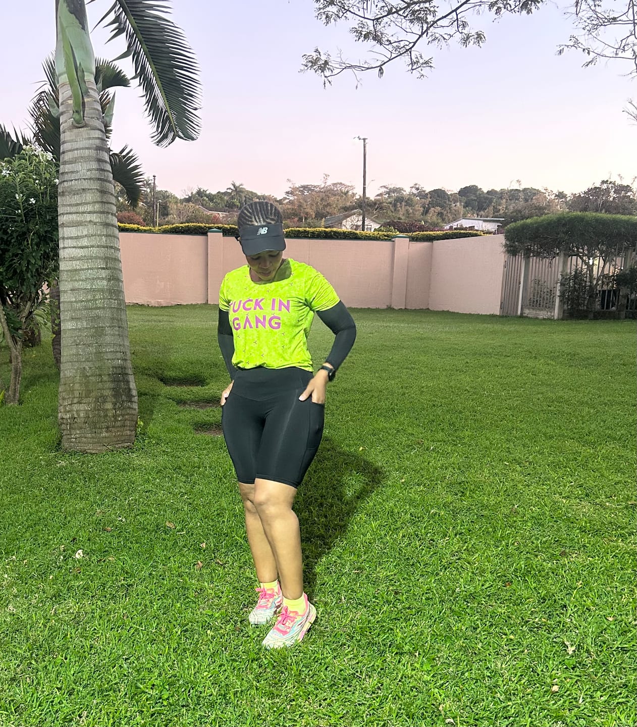 Customer photo review of Women’s High Rise Knee-Length Pocket Shorts