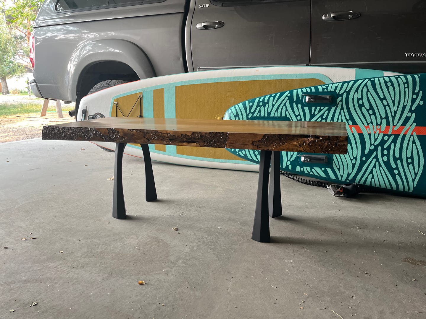 Customer photo review of Bench Legs 116 Nura 16.2" H Minimalist Modern Style
