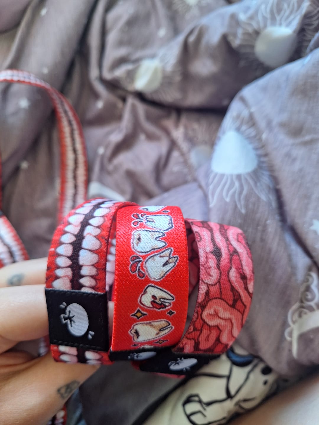 Customer photo review of Creepy Teeth Bracelet!
