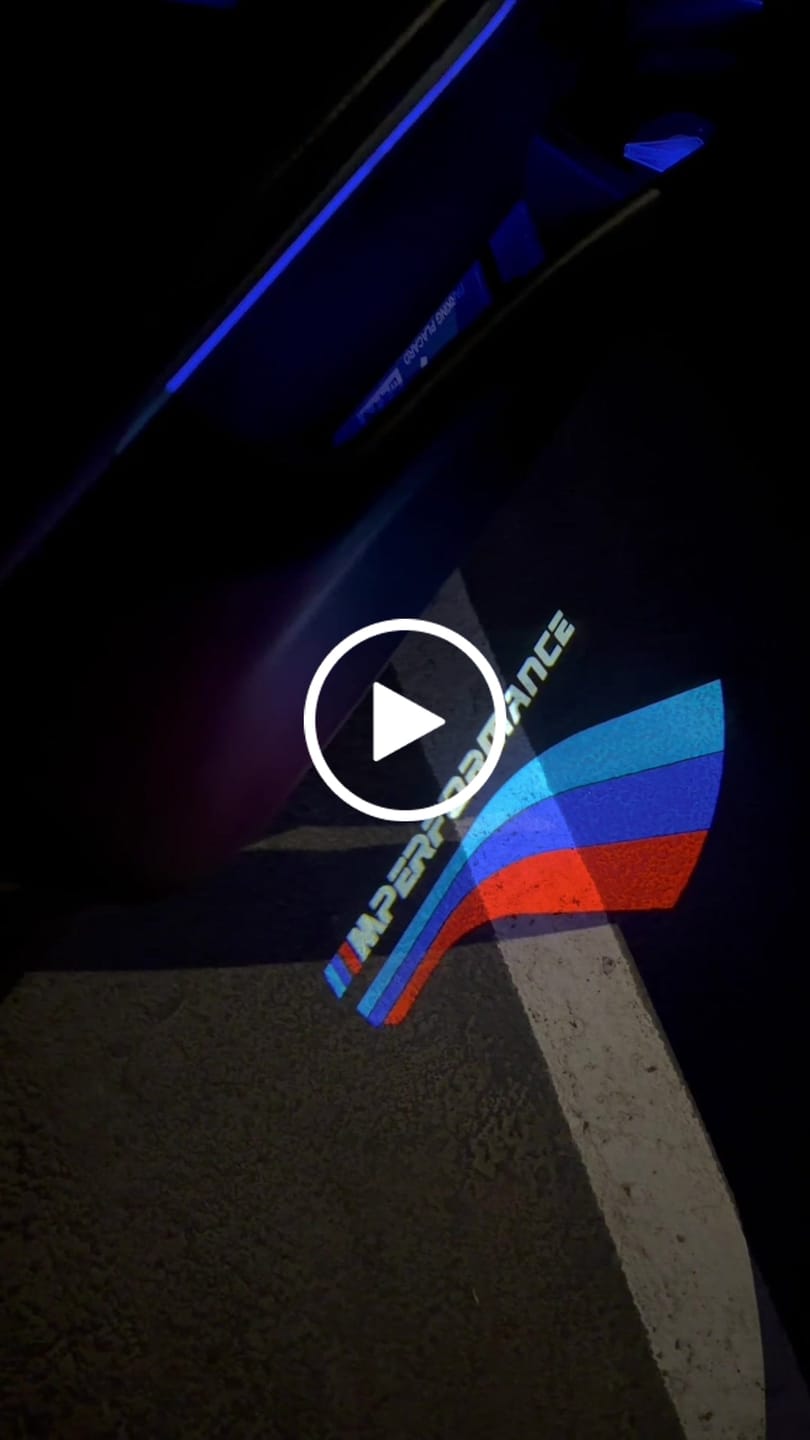 Customer video review of BMW LED DOOR LIGHTS