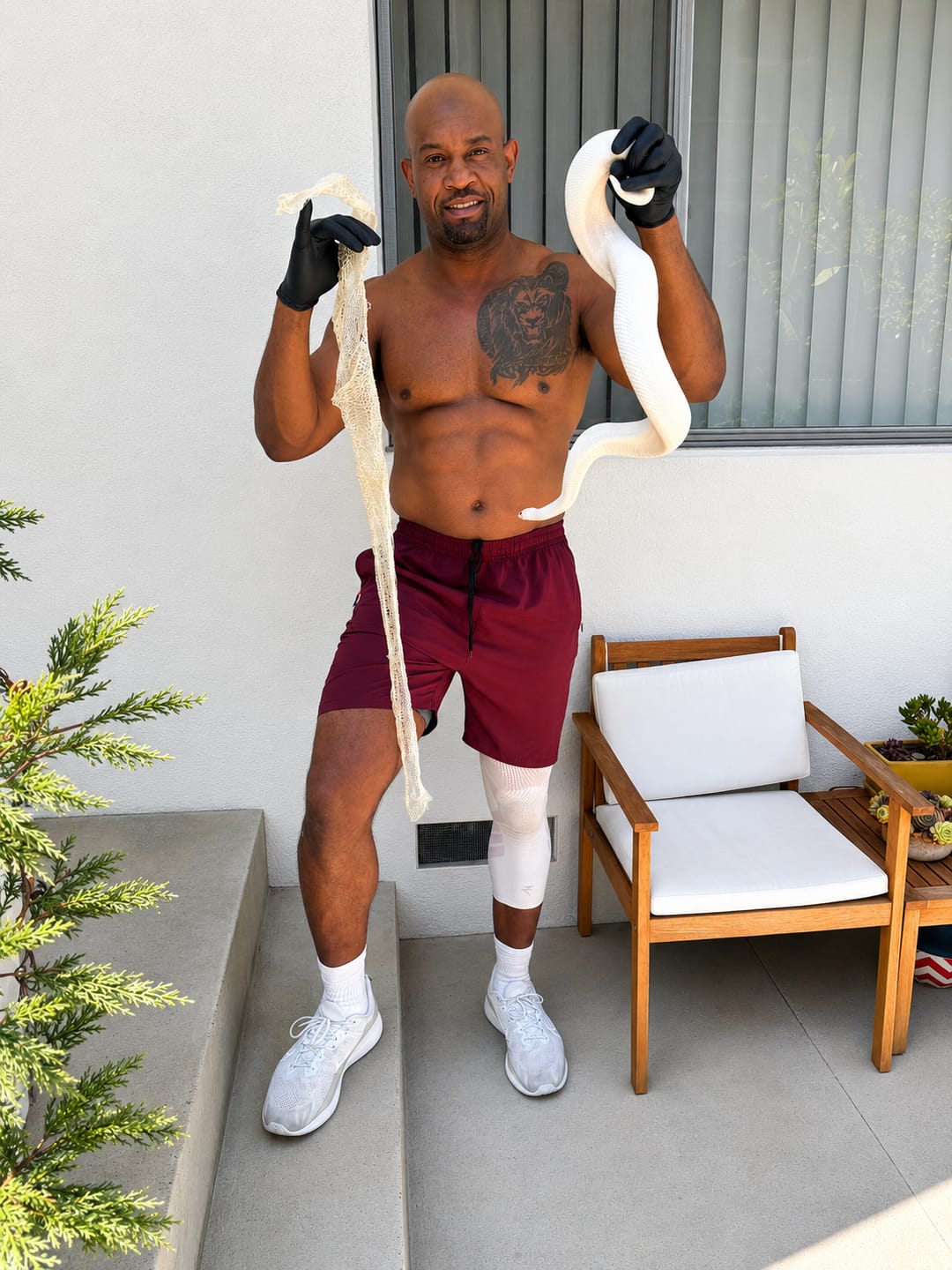 Customer photo review of Compression Sleeves V2 for Knees and Legs