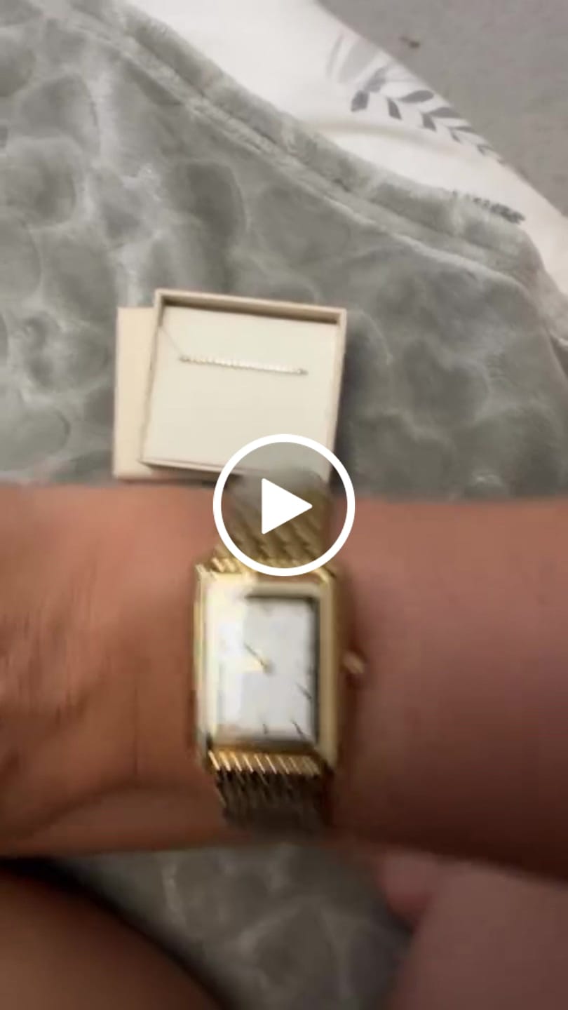 Customer video review of Olivia Gold White