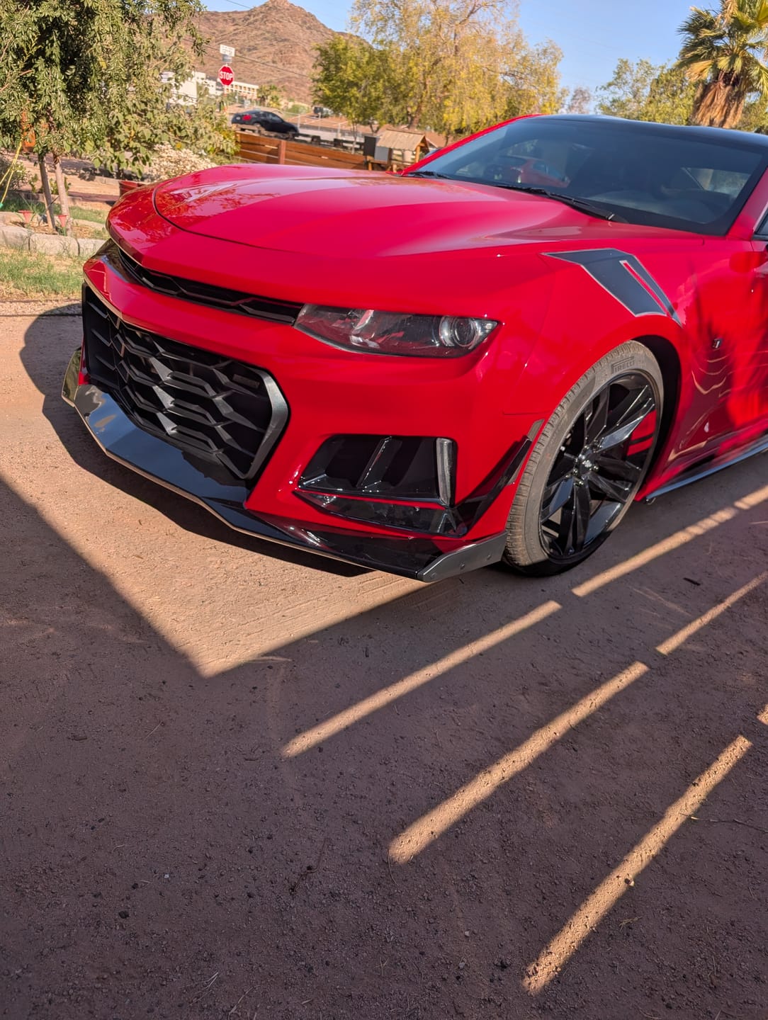 Customer photo review of 2016-2018 Chevy Camaro ZL1 1LE Track Package Front Bumper Conversion 11pcs Full Kit Flat BLK