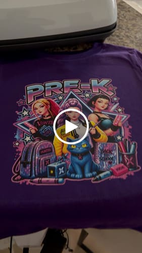 Customer video review of Upload Your DTF Gang Sheet