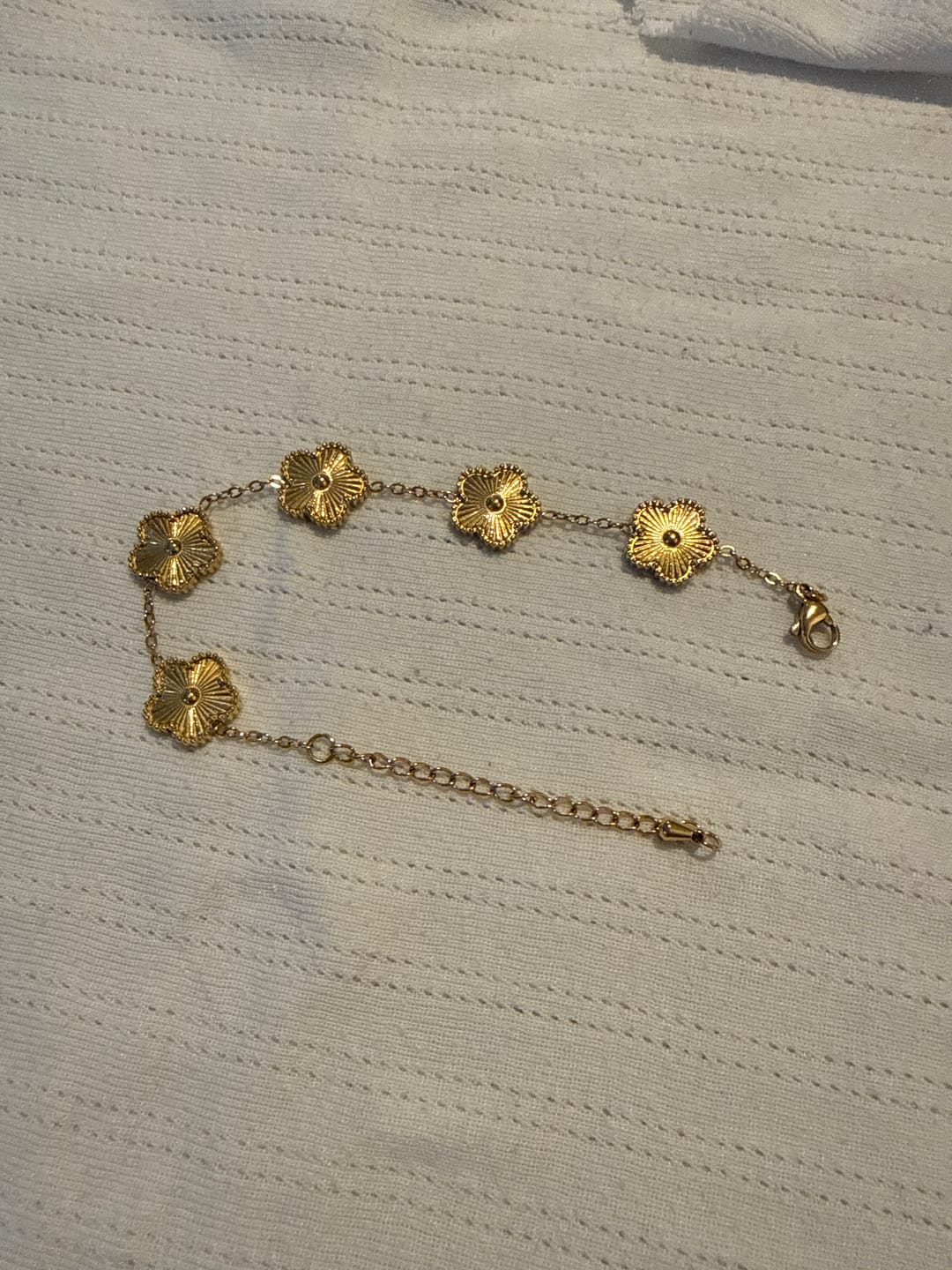 Customer photo review of Golden Clover Bracelet