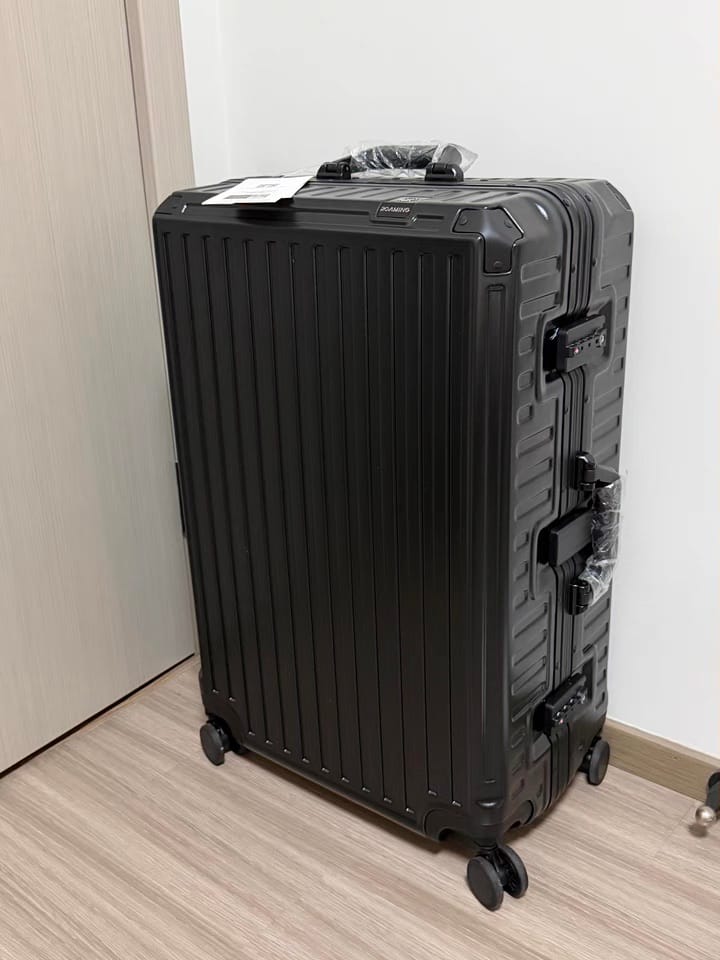 Customer photo review of Zipperless Carry-On Luggage