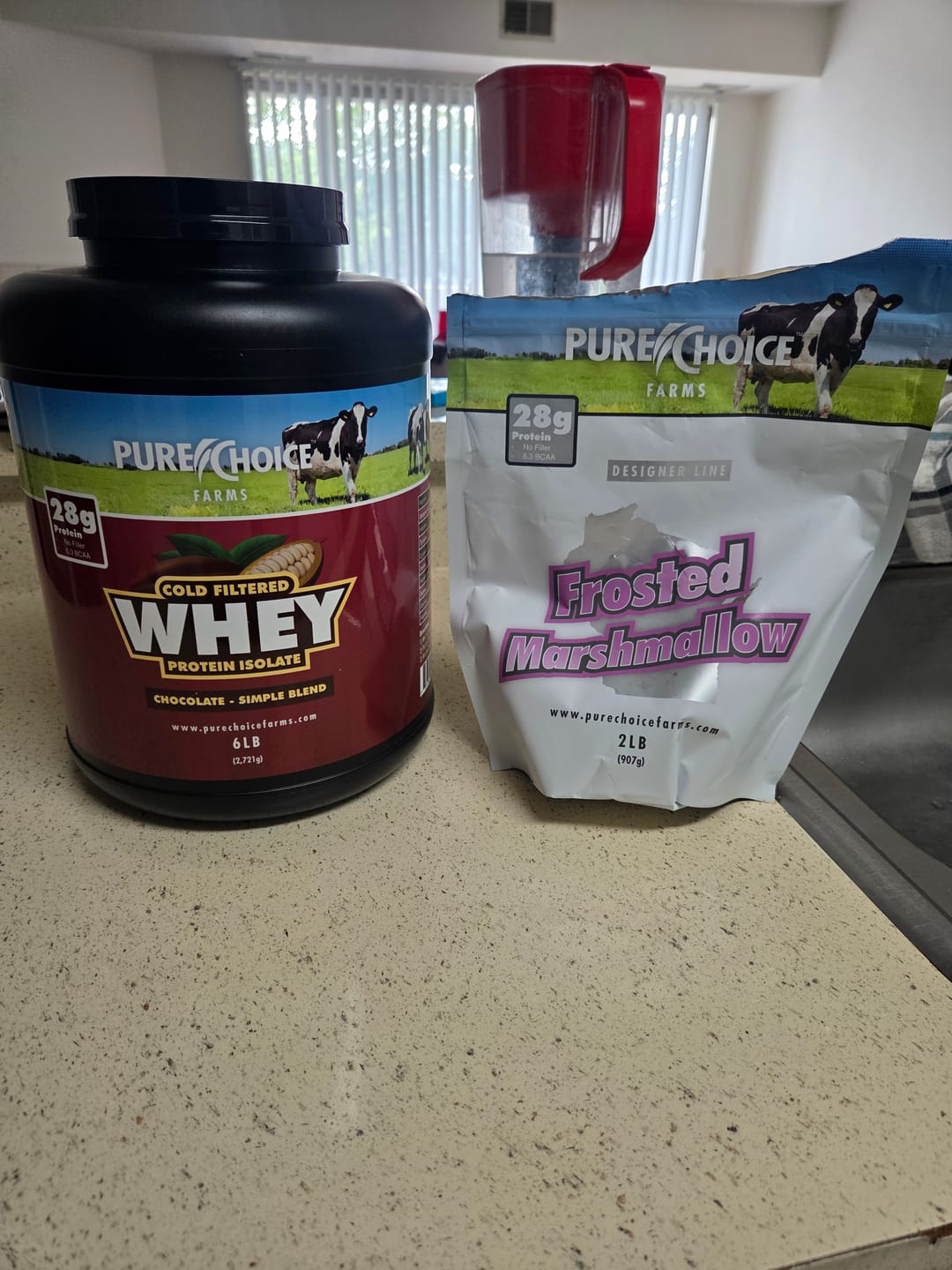 Customer photo review of Whey Protein Isolate Chocolate