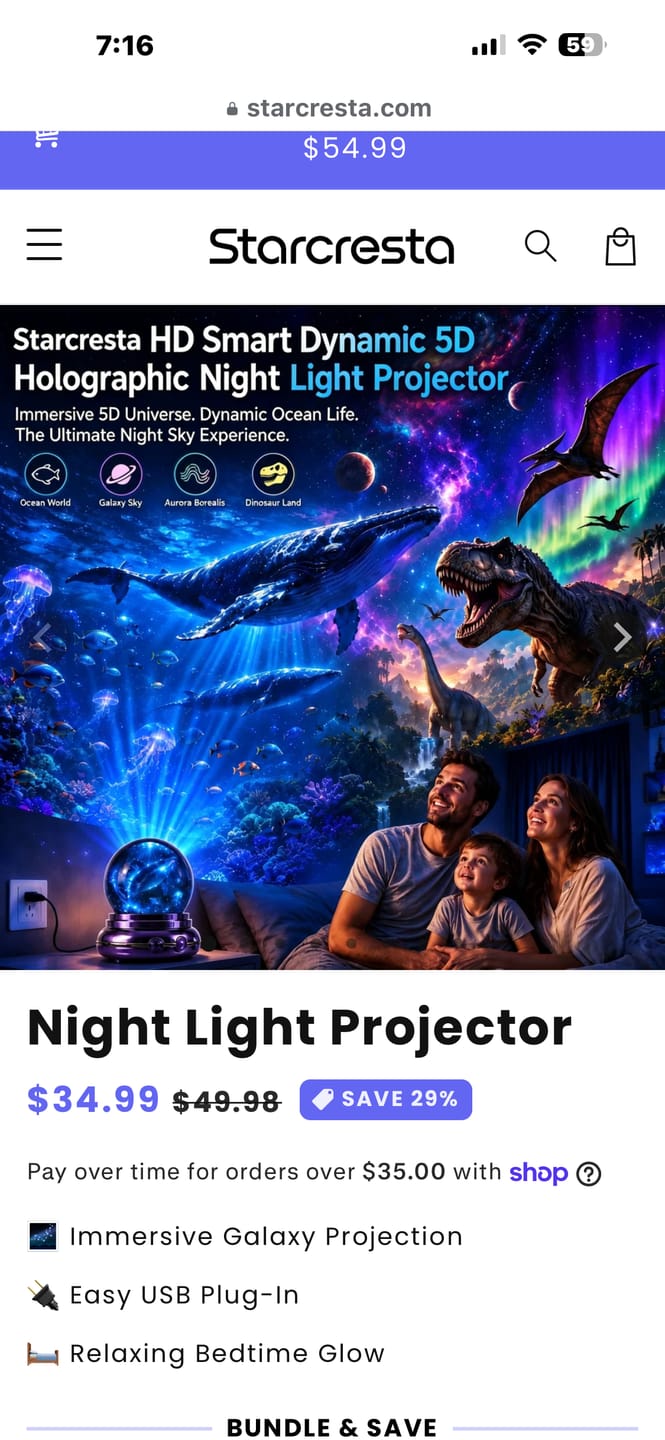 Customer photo review of 🦖🎁360° Smart Holographic Starry Sky Projector (HD Smart Dynamic 5D)