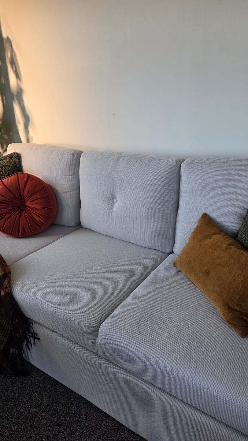 Customer photo review of Cuneo Storage Sofa Bed,Beige