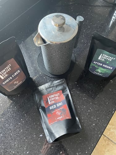 Customer photo review of Ground Coffee Sample Bags