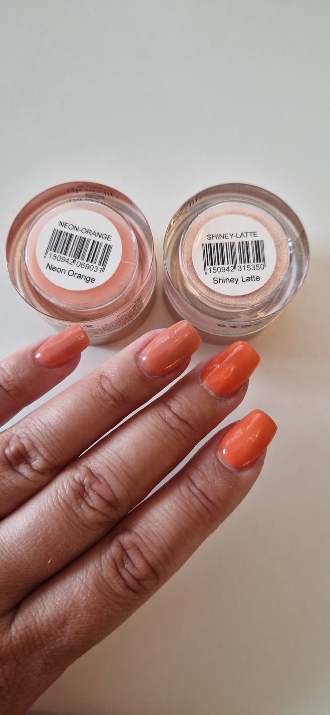 Customer photo review of Shiney Latte Dipping Powder