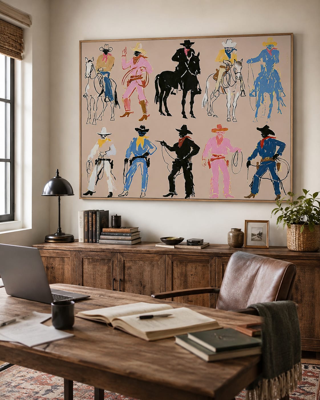 Customer photo review of Rodeo Lineup-Cowboy Figure Painting