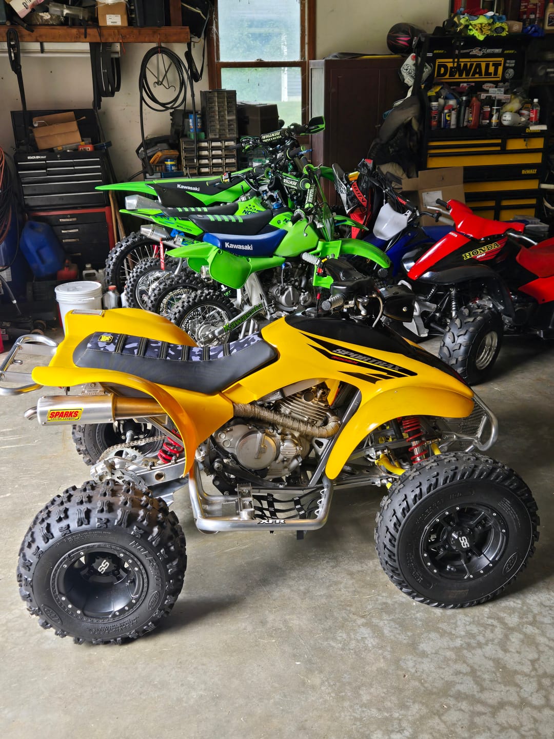 Customer photo review of Custom Seat Cover: 2004 Honda TRX 300EX
