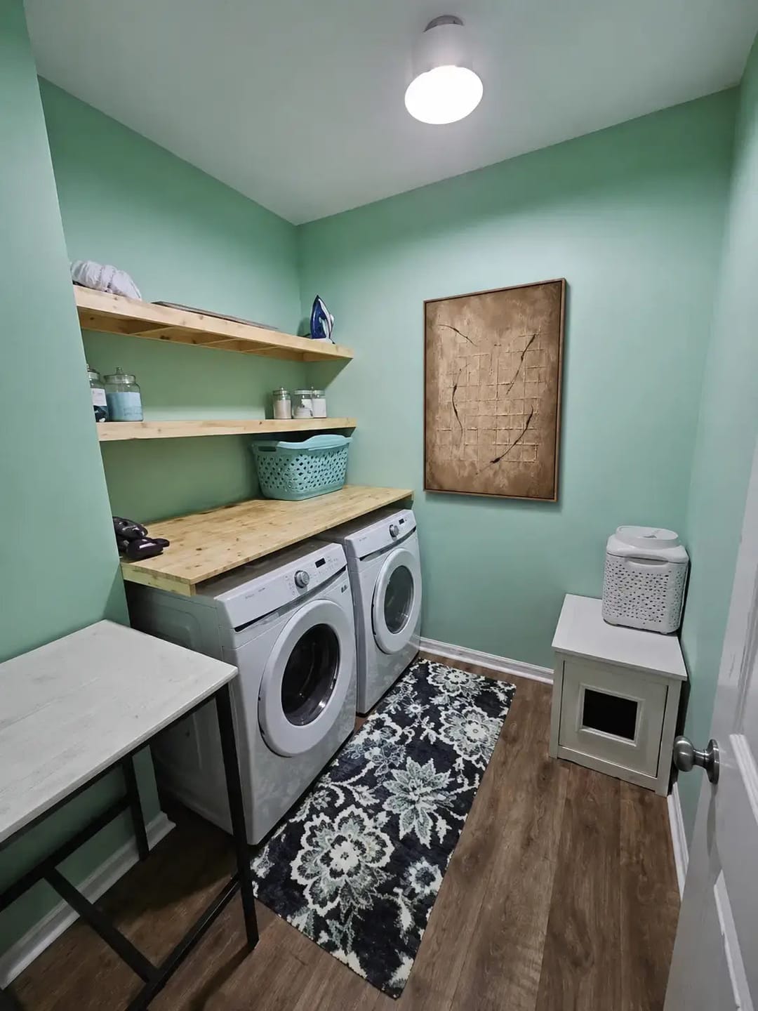 Customer photo review of Earthen Patina Gestural Abstract