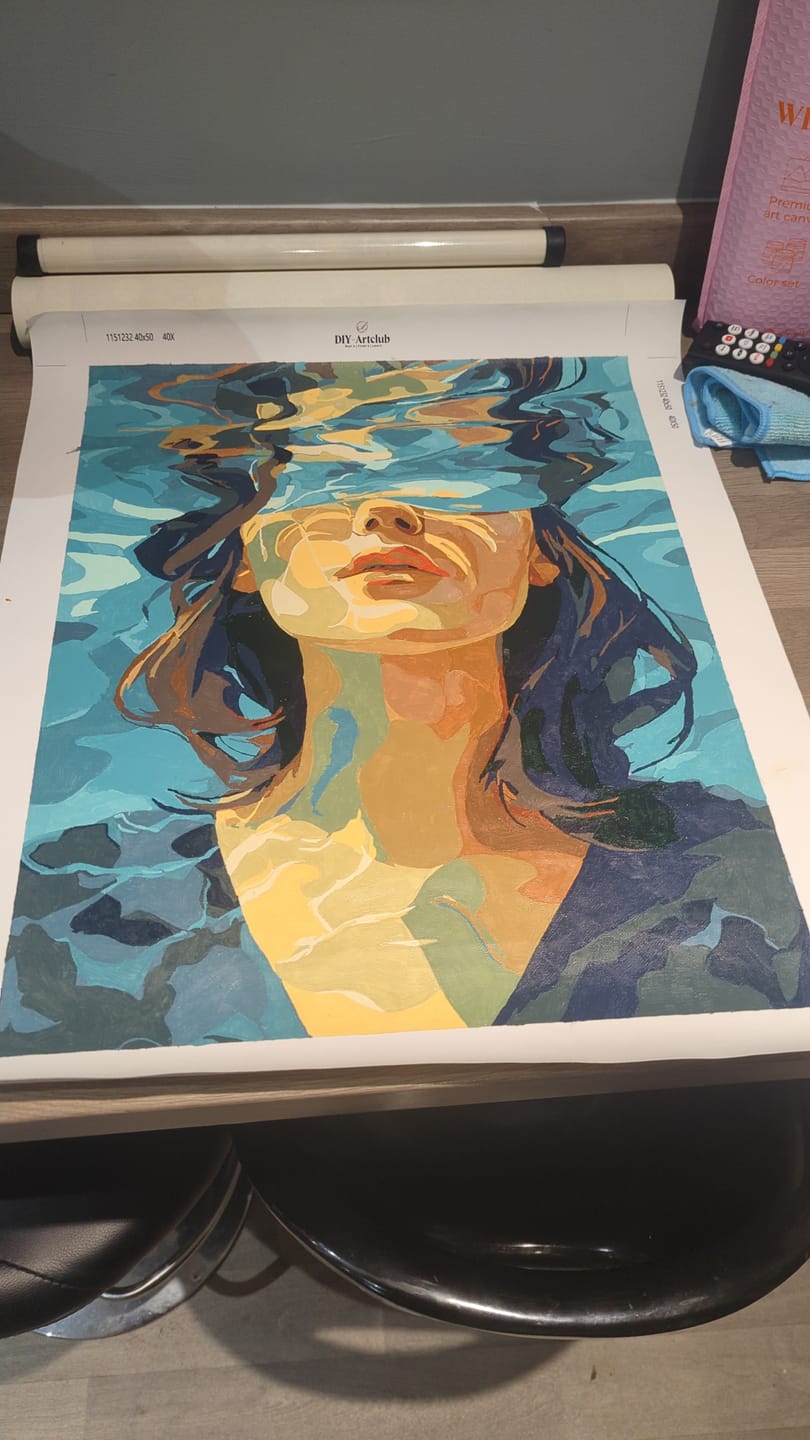 Customer photo review of Surprise Painting | Paint by Numbers