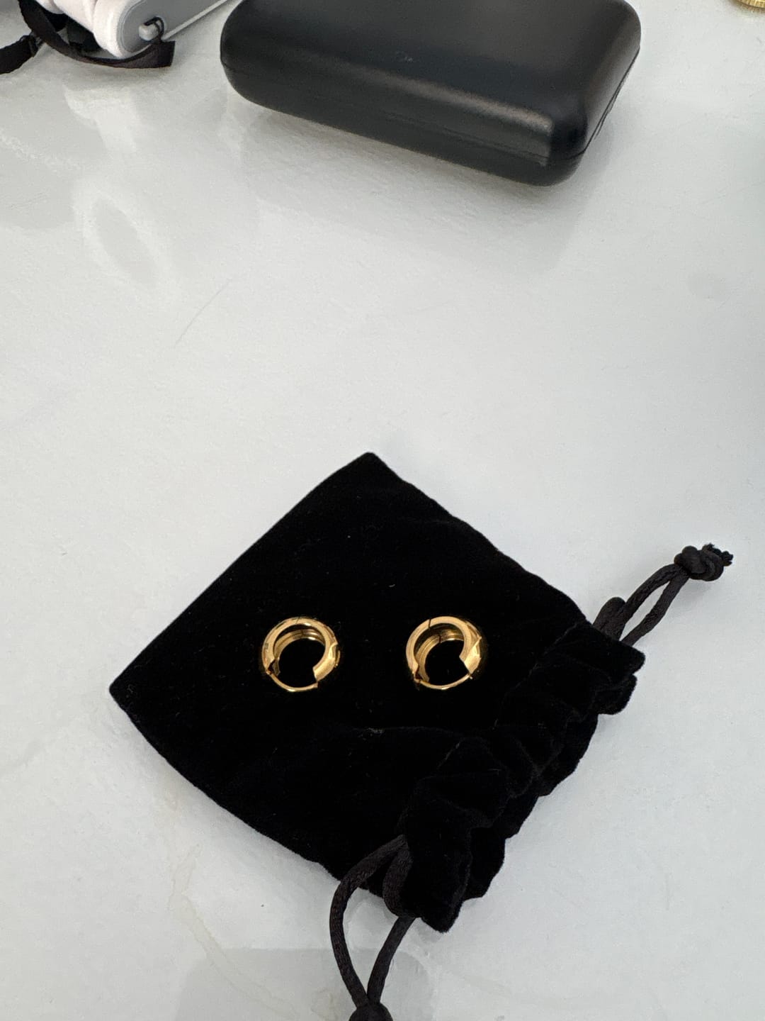 Customer photo review of Bold Muse Hoop Earrings