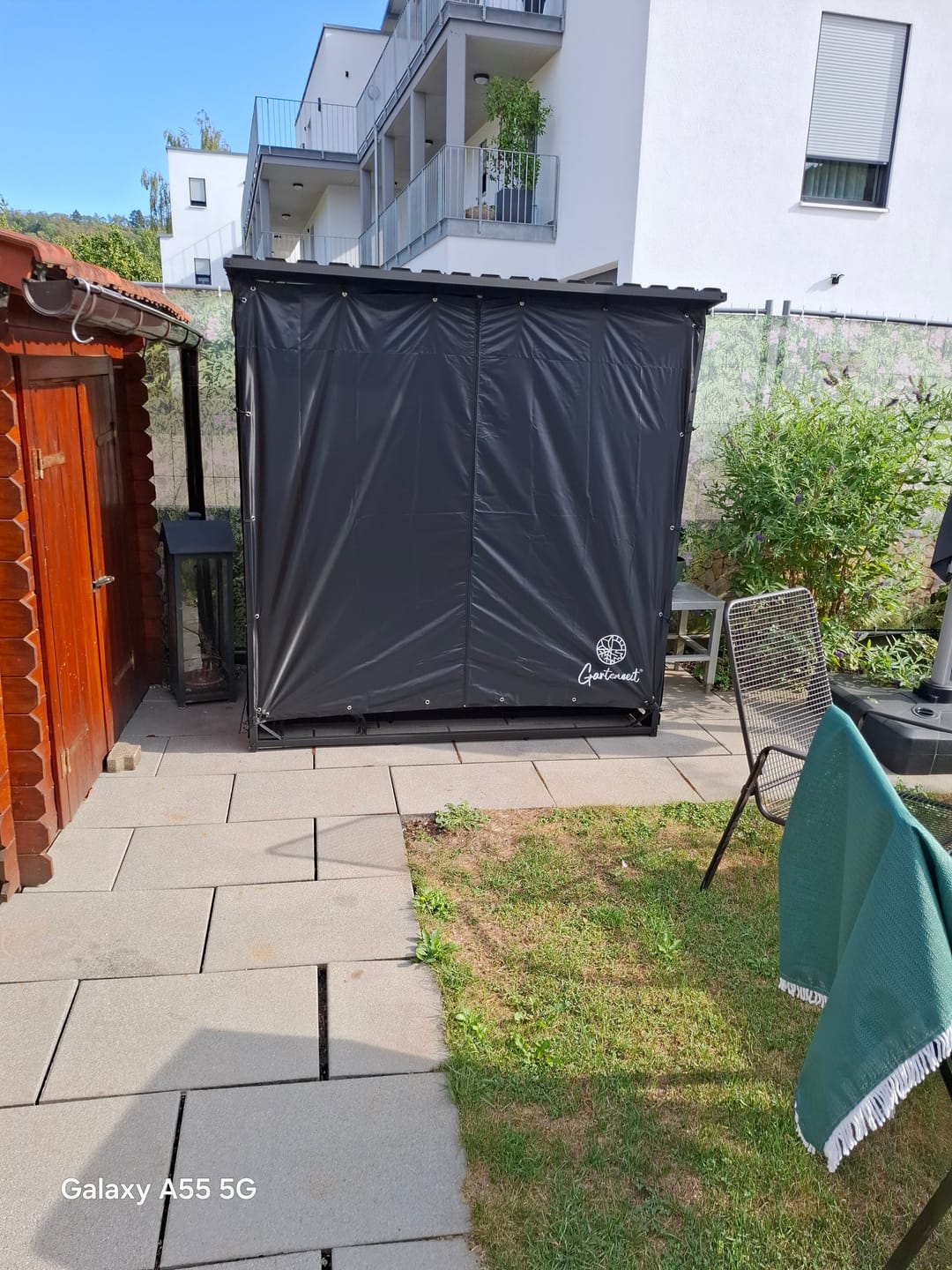 Customer photo review of Gartenzeit® Premium Kaminholzregal für den Außenbereich – XXL, extra stabil & wetterfest