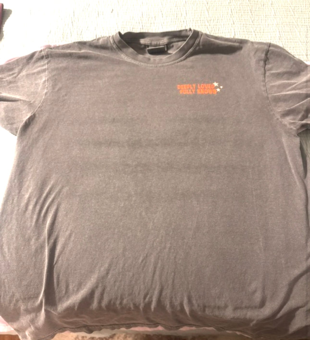 Customer photo review of Fully Known Tee - Charcoal