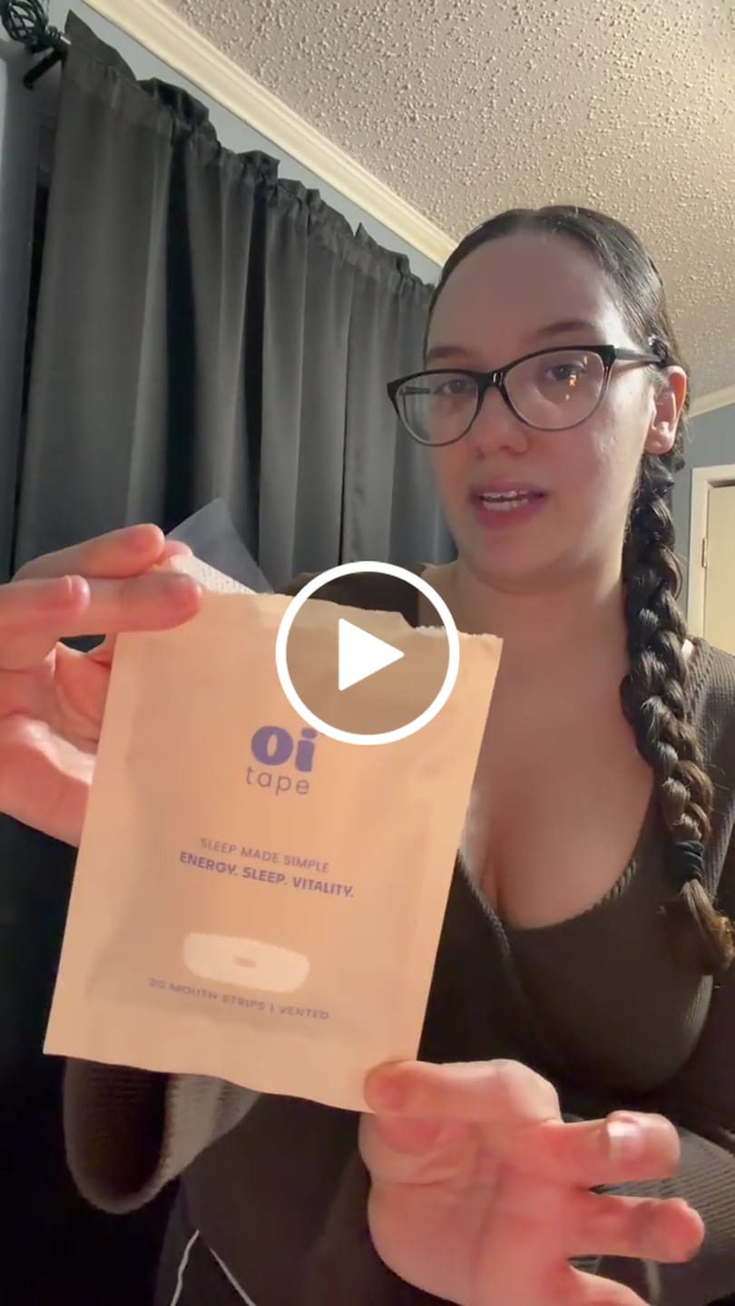 Customer video review of oi tape™ Mouth Tape