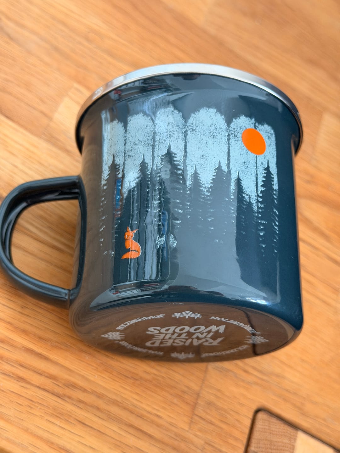 Customer photo review of Emaille Tasse - Fuchs im Wald