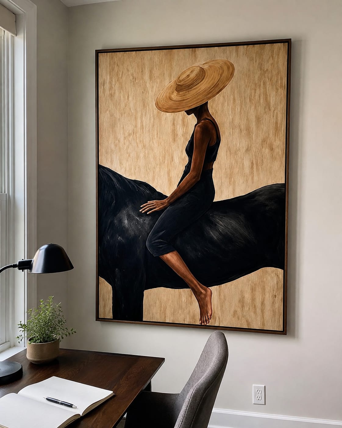 Customer photo review of Golden Shade-Black Horse Painting