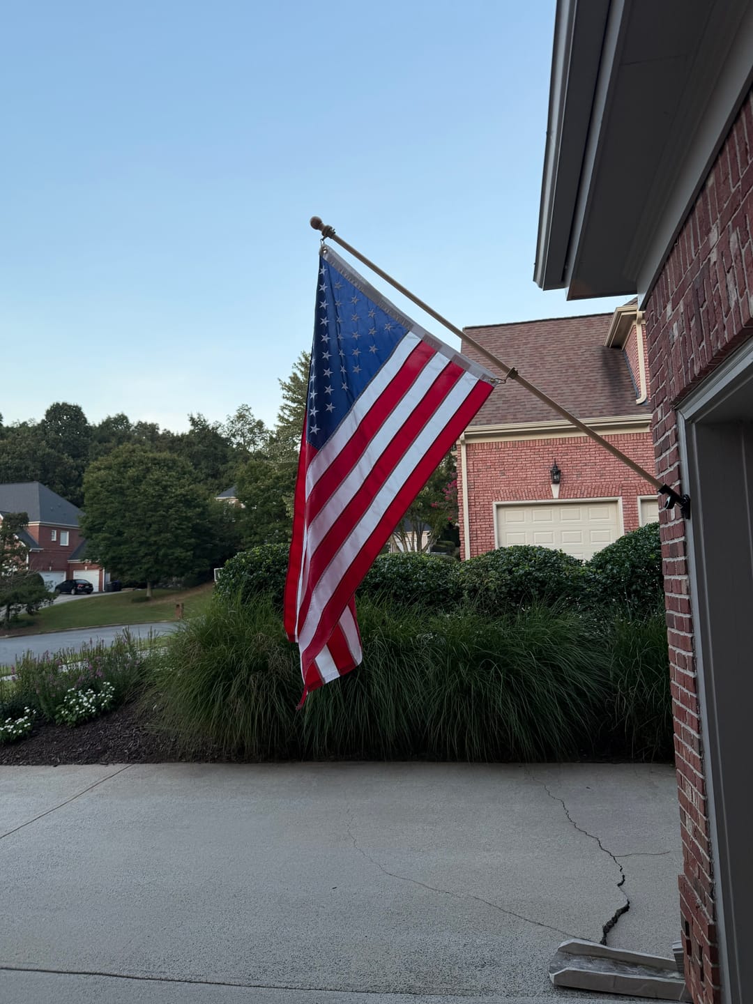 Customer photo review of 3' x 5' American Flag Set