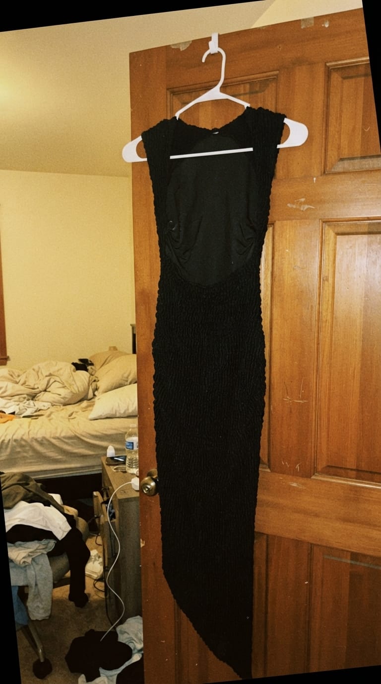 Customer photo review of Artemis Midi Dress - Black